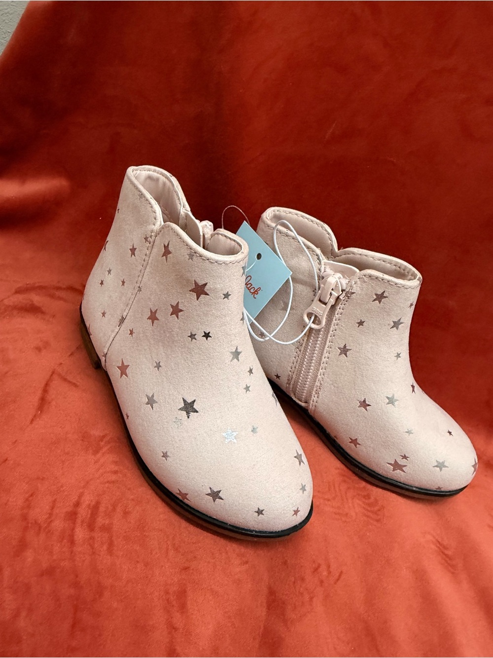 Cat & Jack Pink Star Ankle Boots for Kids